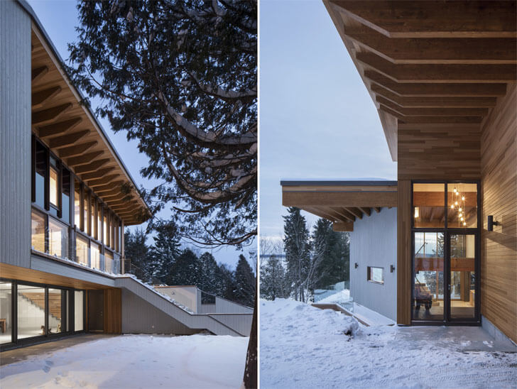 "ensconsed in nature Laccostee house Bourgeois Lechasseur architects indiaartndesign"