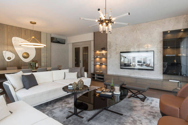 "plush living room gonye tasarim architects indiaartndesign"