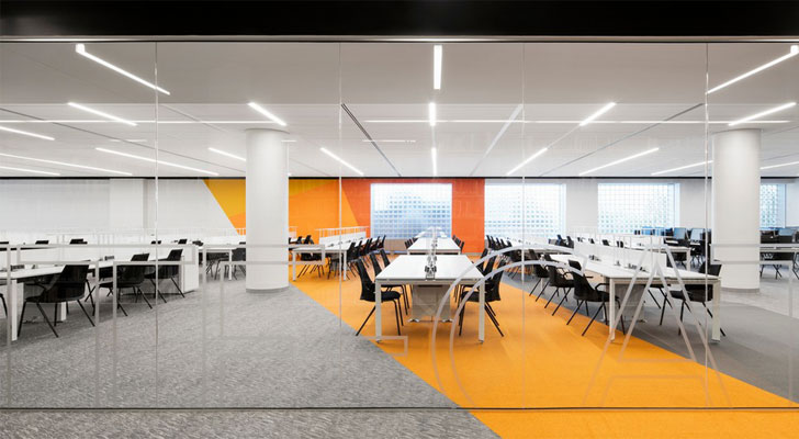 "colour adds vibrancy webster library MSDL architects indiaartndesign"