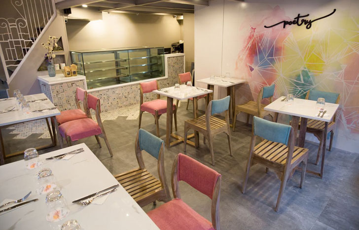 "overview kalaghoda poetry restaurants swati shah designs indiaartndesign"