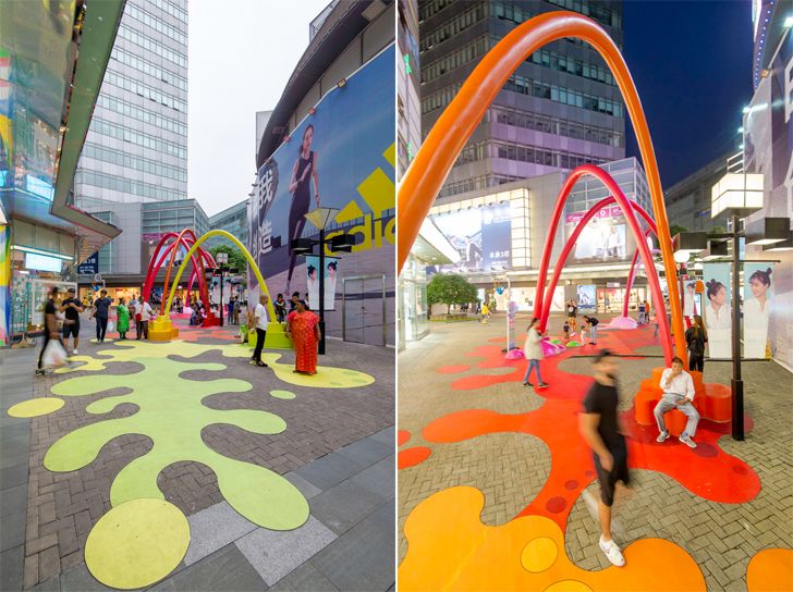 "paint drop life hub shanghai 100architects indiaartndesign"