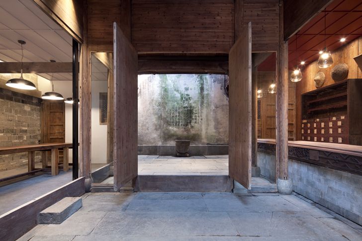 "entrance Wuyuan Skywells hotel anySCALE architecture design studio indiaartndesign"