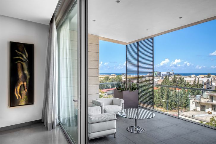 "spacious balcony Beirut residence Askdeco indiaartndesign"