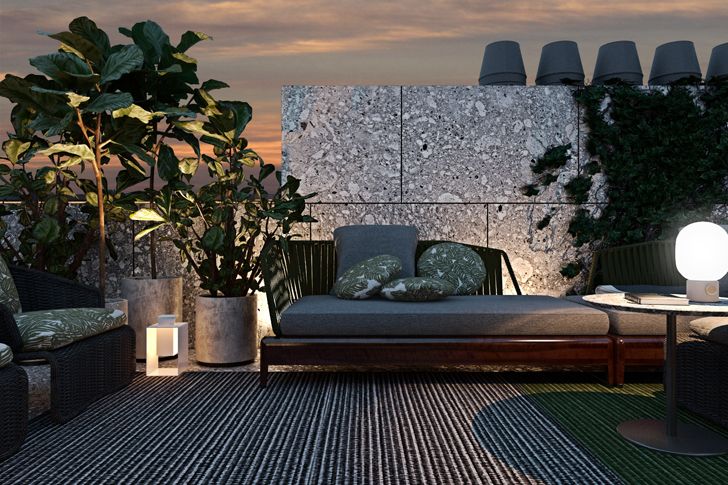 "ambient lighting terrace in paris diff studio indiaartndesign"