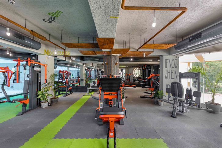 “overview gym Gandhinagar tHE gRID architects indiaartndesign”