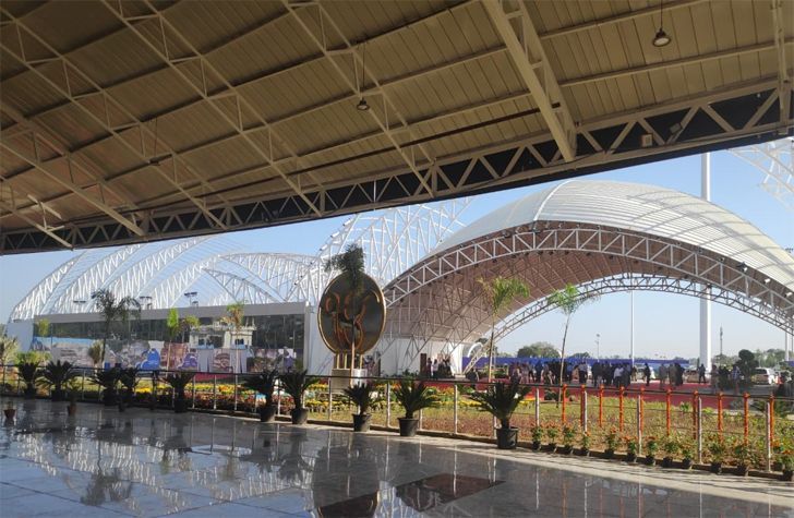 "main entrance kartarpur corridor terminal creative group indiaartndesign"