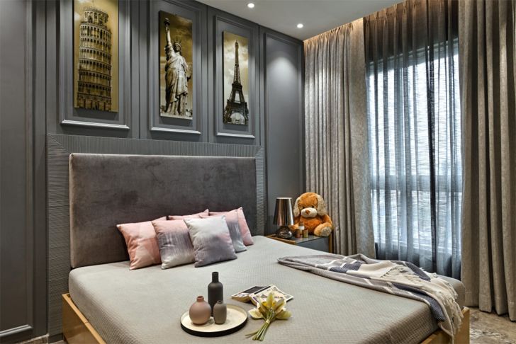 "luxurious bedroom Mumbai homes Gaurang Jawle Associates indiaartndesign"