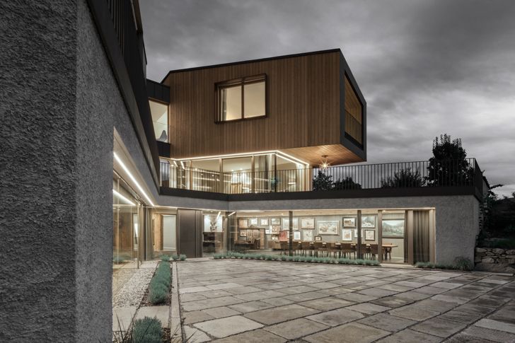 "lower glass facade Rubner House Stefan Hitthaler Architektur indiaartndesign"