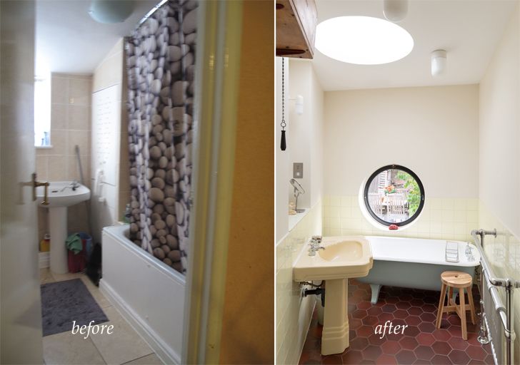 "bathroom before and after janus house office S&M indiaartndesign"