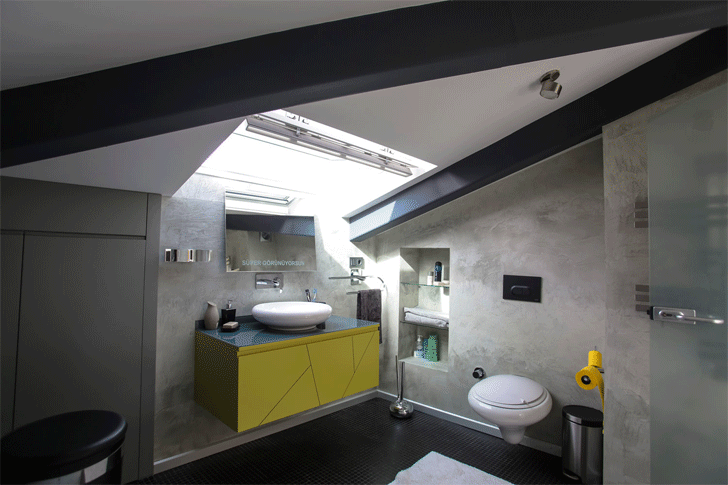 "bathroom attic loft project elips design architecture indiaartndesign"