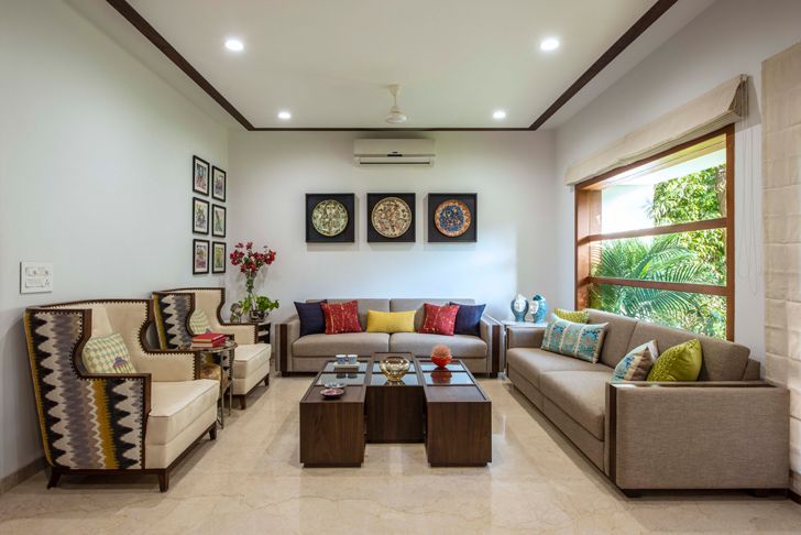 "living room akashvan baroda res studio yamini indiaartndesign"