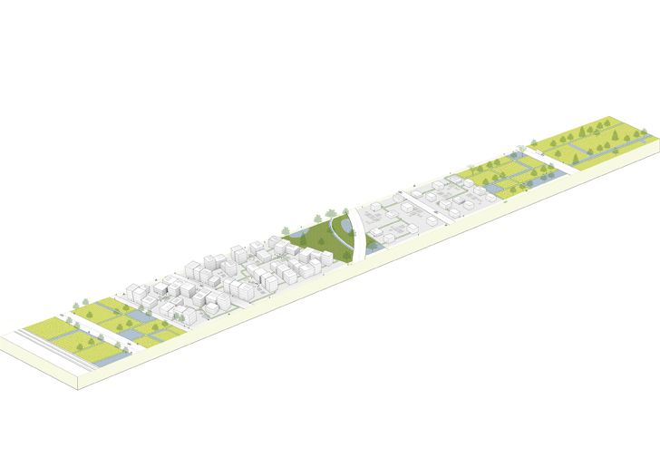 "Felixx landscape architects axo urban structure landscape green indiaartndesign"