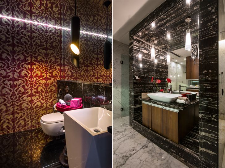 "luxurious washrooms udaipur residence Design inc architects indiaartndesign"
