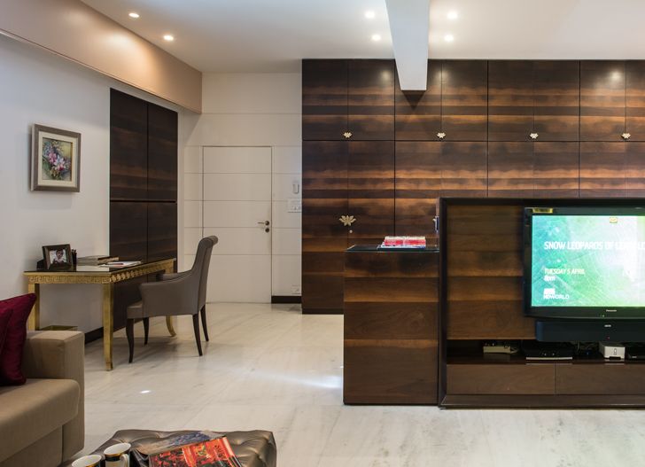 "master suite TV unit udaipur residence Design inc architects indiaartndesign"