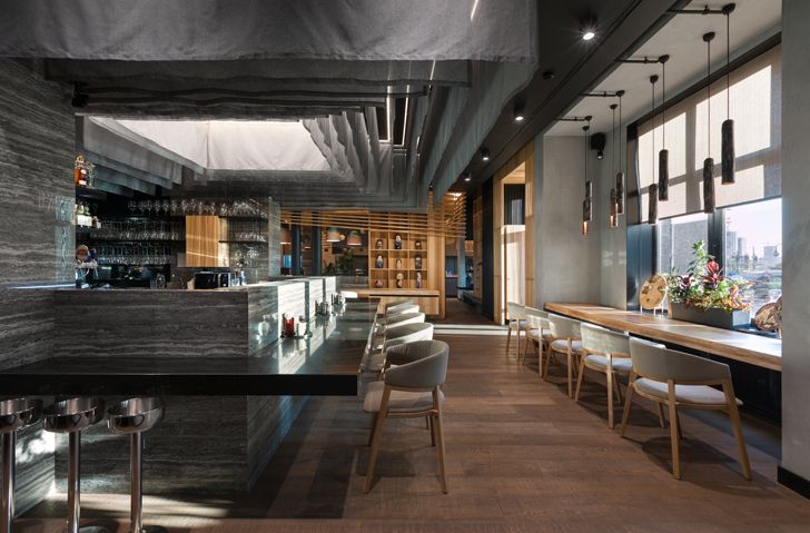 "restaurant Fujiwara Yoshi makhno architects indiaartndesign"