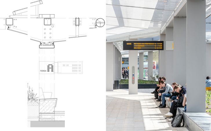 "drawing detail bus station Tilburg cepezed design studio indiaartndesign"