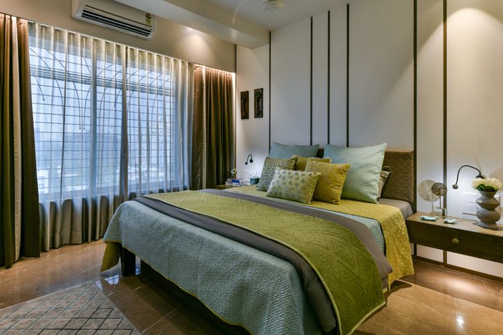 "luxurious bedroom SNHouse Aum Architects indiaartndesign"