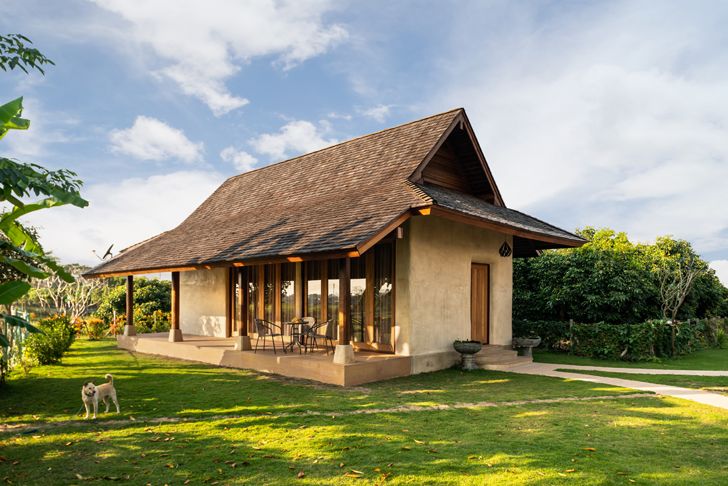 "cottage Earth & Wood Villa by Chiangmai Life Architects thailand indiaartndesign"