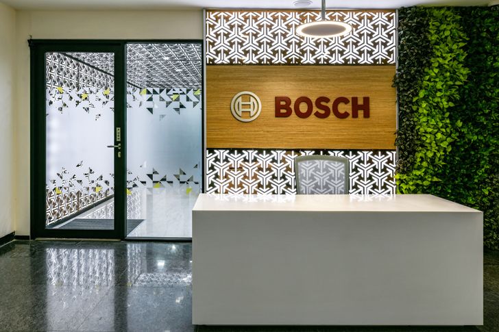 "reception Bosch HQ Studio N cube indiaartdesign"