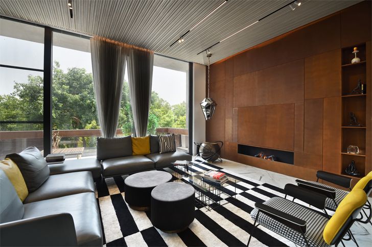 "lounge bungalow new delhi atrey and associates indiaartndesign"