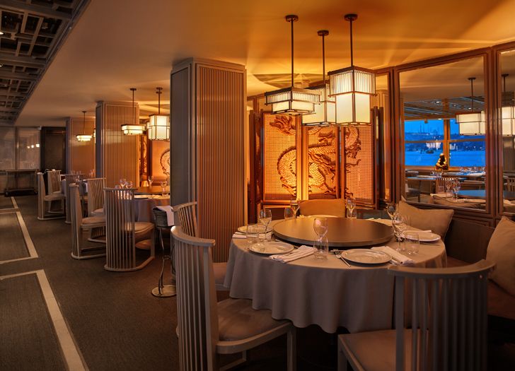 "linear view interiors Dragon Restaurant istanbul GEO-ID+MahmutAnlar indiaartndesign"