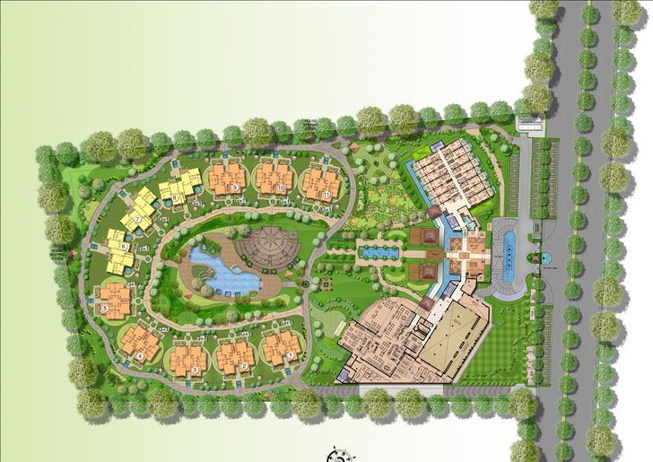 "site plan westin resort jaipur gpm architects indiaartndesign"
