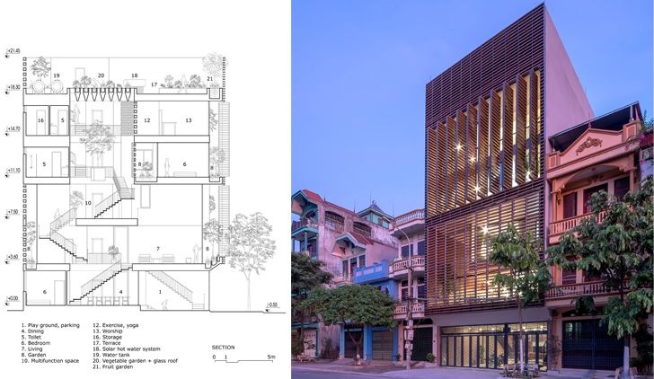"multi storey Vietnam house H&P Architects indiaartndesign"