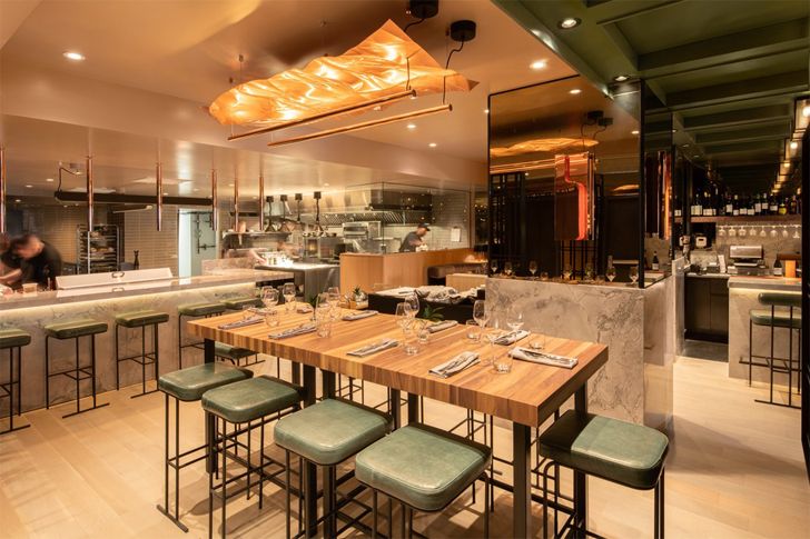 "open kitchen Le Germain Hotel Atelier Zebulon Perron indiaartndesign"