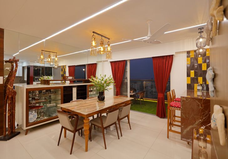 "dining pune residence cluster one creative solutions indiaartndesign"
