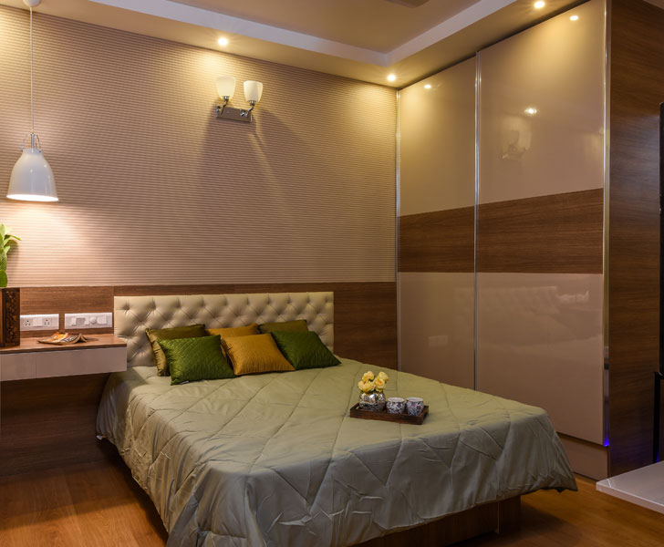 "bedroom BrigadeOrchard residence IBRDesigns indiaartndesign"
