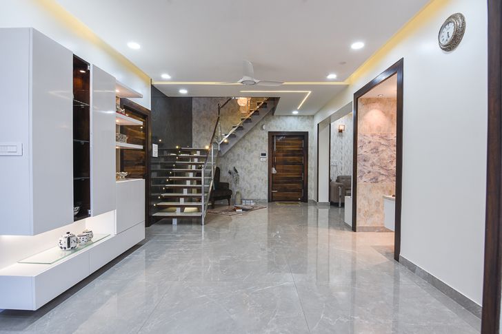 "entrance foyer Bengaluru home TheLineStudio indiaartndesign"