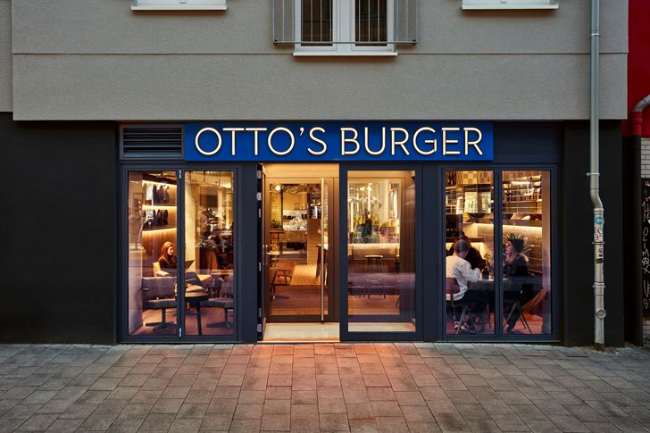 "facade Ottos burger restaurant Studio Modijefsky indiaartndesign"