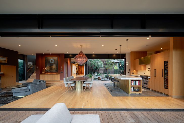 "living room canyon house Conner+PerryArchitects indiaartndesign"