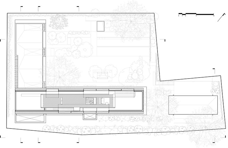 "first floor plan CasaLandJ Alvaro Moragrega Architects indiaartndesign"