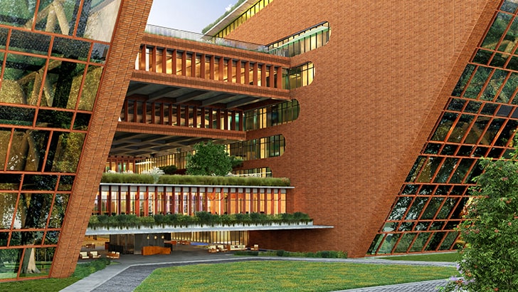 “Total Environment Business Park Shibanee Kamal Architects WAF2021 indiaartndesign”