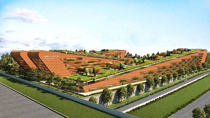 “Total Environment Business Park Shibanee Kamal Architects WAF2021 indiaartndesign”