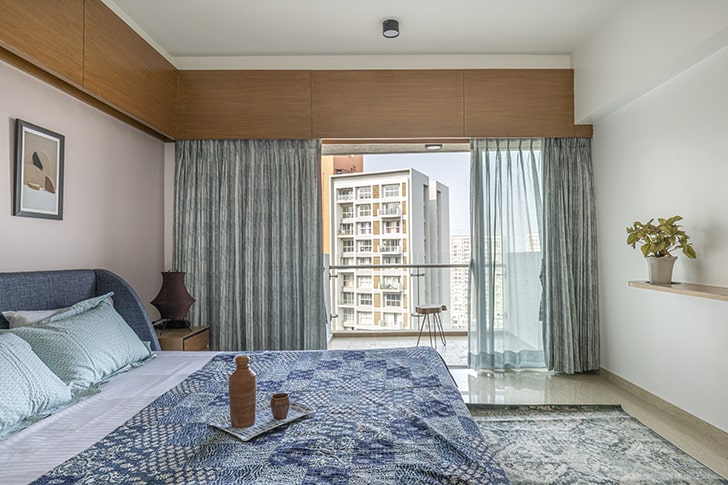 "master bedroom PuneHolidayHome StudioUnitecture indiaartndesign"