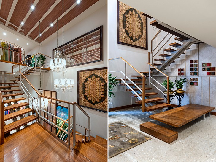 "staircase ElaheFashionStore KananModiAssociates indiaartndesign"