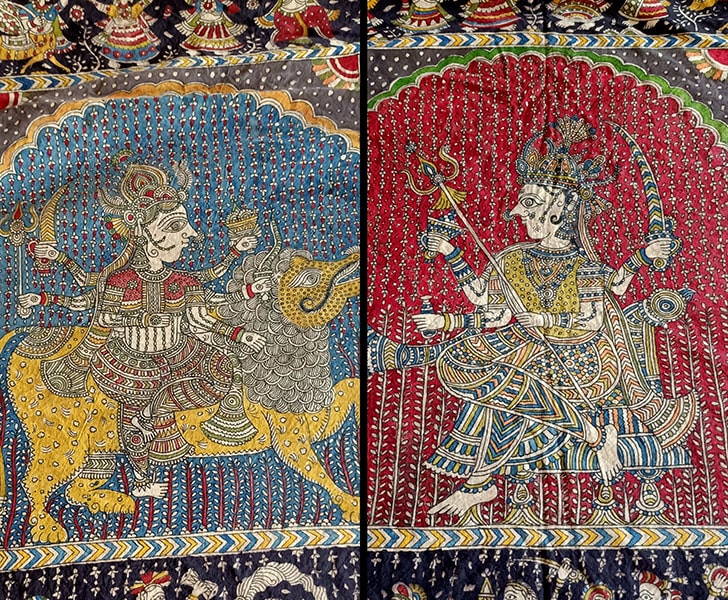 "Mata ne pachedi kalamkari of Gujarat Bhavesh Chitara indiaartndesign"