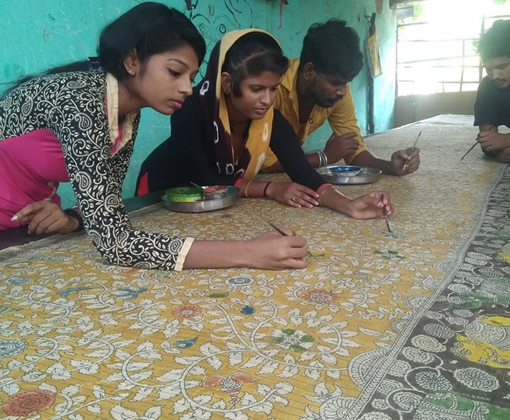 "Mata ne pachedi kalamkari of Gujarat Bhavesh Chitara indiaartndesign"