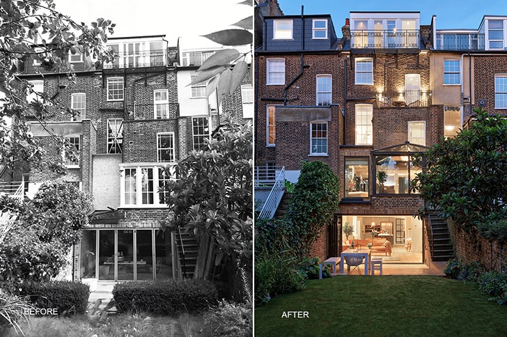 "facade Victorian terrace townhouse LLIDesign indiaartndesign"
