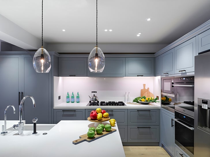 "island kitchen Victorian terrace townhouse LLIDesign indiaartndesign"