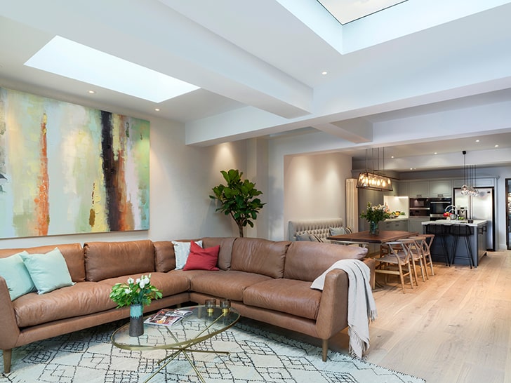 "living dining Victorian terrace townhouse LLIDesign indiaartndesign"