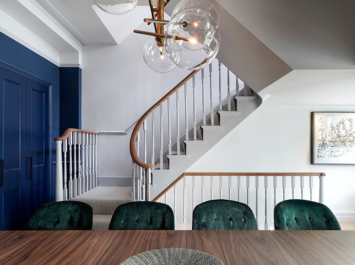 "period staircase Victorian terrace townhouse LLIDesign indiaartndesign"