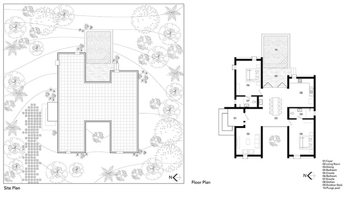 "Site Floor Plan Karaikal Farmhouse Architecture Interface indiaartndesign"