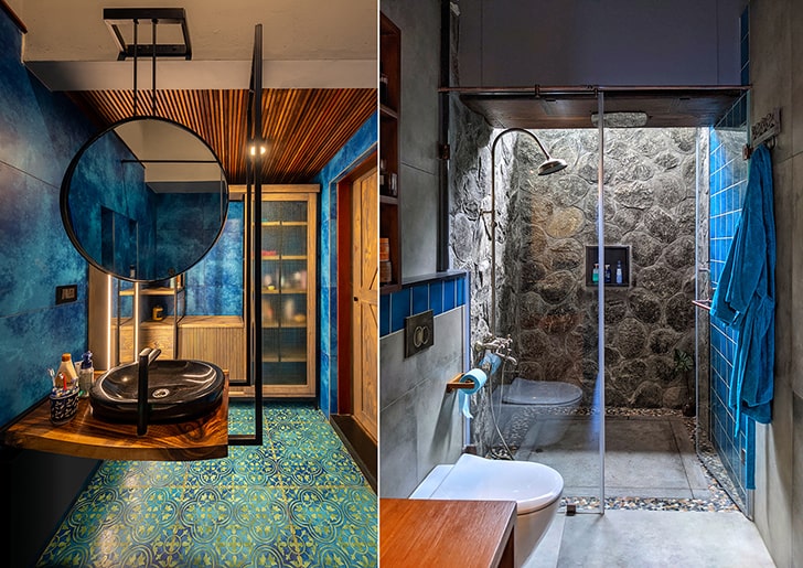 "earthy bathrooms CalicutHouse DeearthArchitects indiaartndesign"