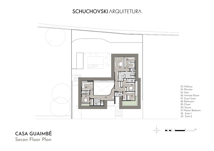 "plan Casa Guaimbe SCK Architects indiaartndesign"