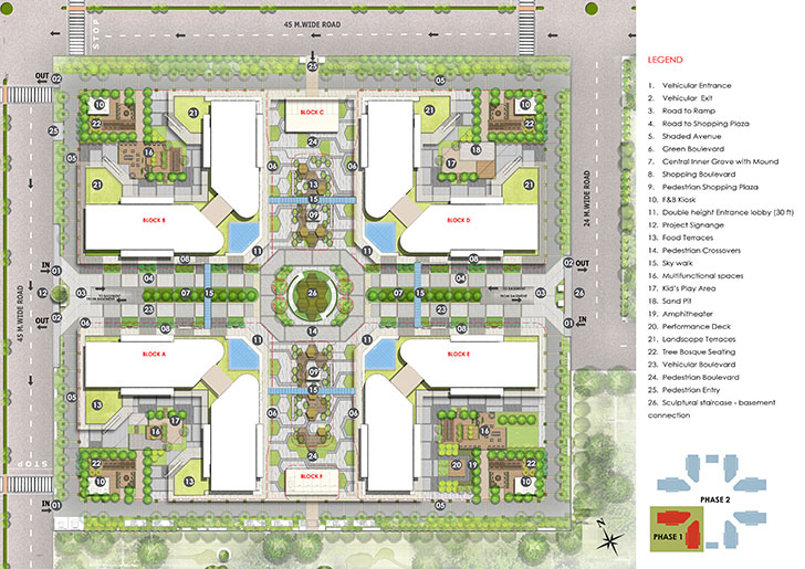 "site plan Eye of Noida Design Forum International indiaartndesign"