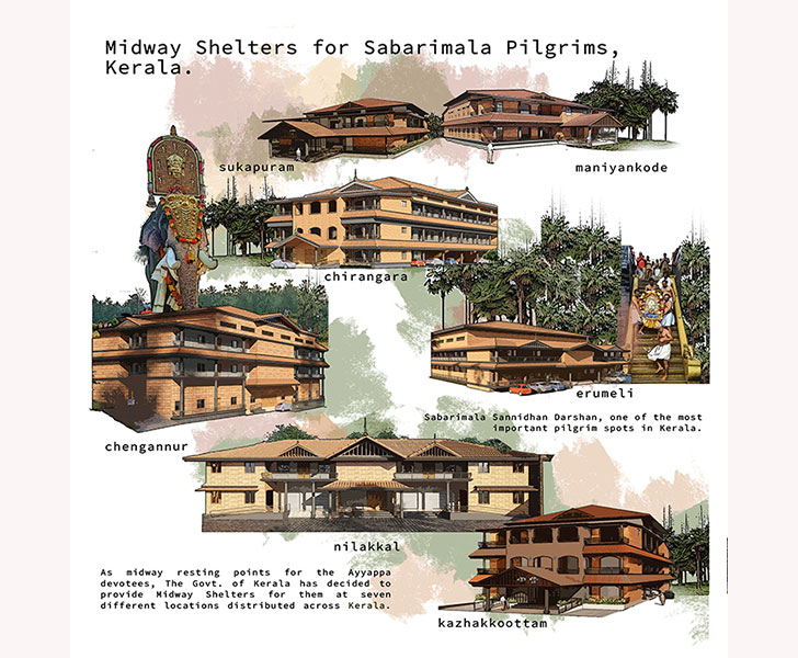 “concept Midway Shelter for Sabarimala Pilgrims Creative Architects and Interiors indiaartndesign”