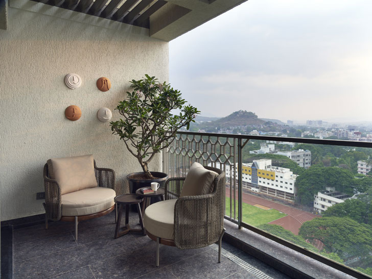 "balcony panoramic house ikigai studio indiaartndesign"